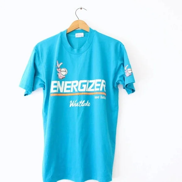 Vintage Energizer Bunny Battery Westlake T Shirt Large - Picture 1 of 5
